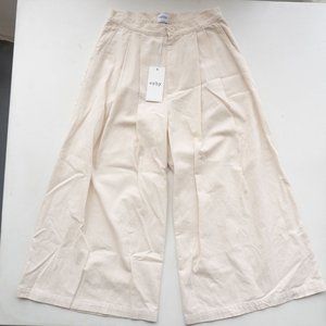 ESBY Nikita Wide Leg Culotte Pants in Natural